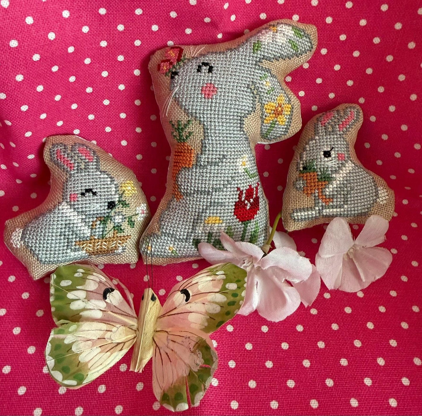 PREORDER! Mommy and Cubs - Bunnies - by Romy's Creations - 2026 Nashville Needlework Market