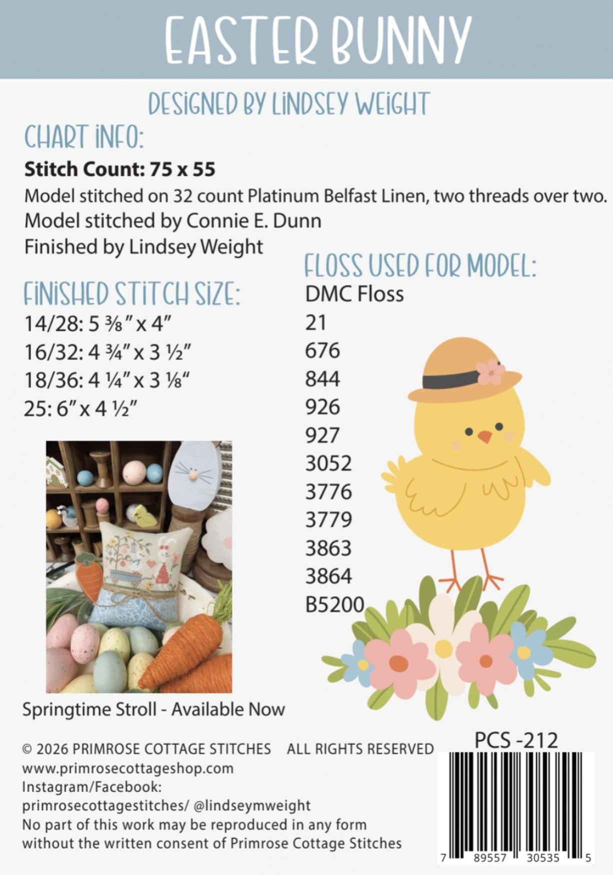 Easter Bunny - Cross Stitch Paper Pattern
