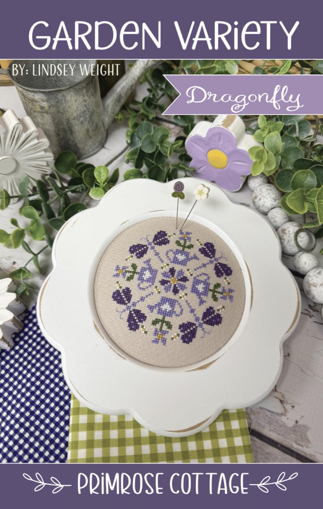 Garden Variety Dragonfly by Primrose Cottage Stitches - Cross Stitch Paper Pattern