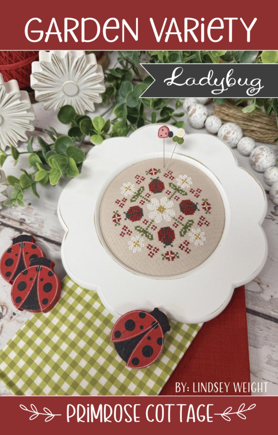 Garden Variety Ladybug - Cross Stitch Paper Pattern