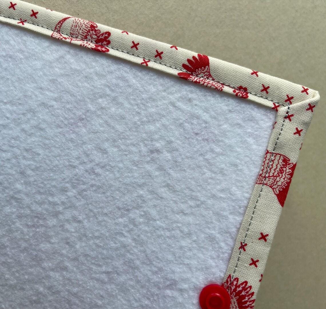 Thread Bed/Floss Catcher - Henhouse Red Chickens