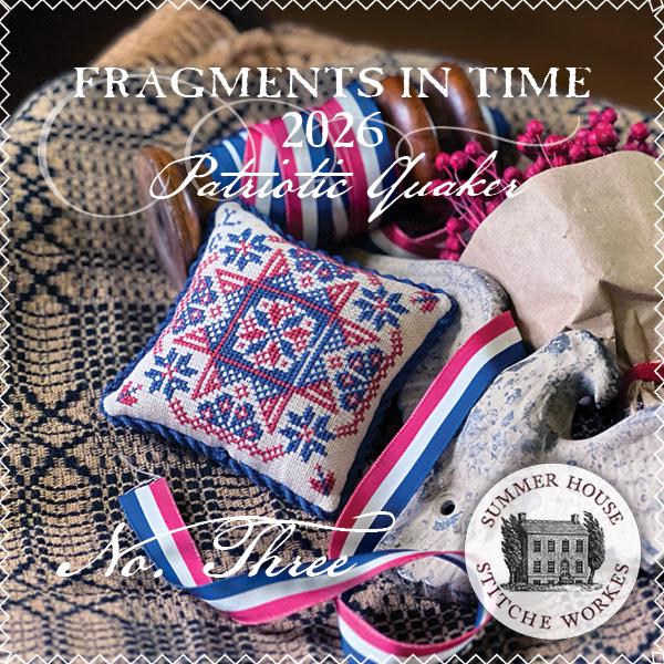 Fragments in Time 2026 - Patriotic Quaker Number Three - Cross Stitch Paper Pattern