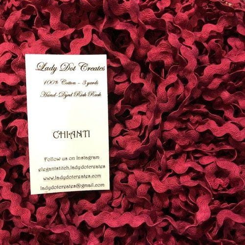 Chianti Rick Rack Trim (3 yards) - 1/2 inch - Lady Dot Creates