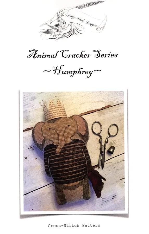 Animal Cracker Series - Humphrey - by Stacy Nash Designs - Cross Stitch Paper Pattern