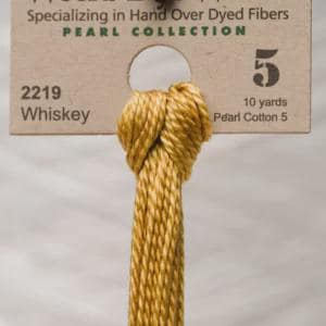 Whiskey #2219 Pearl Cotton Size 5 - Weeks Dye Works