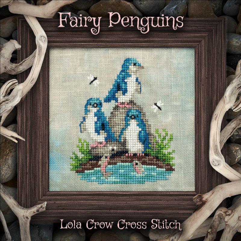 Fairy Penguins by Lola Crow Cross Stitch (PRE-ORDER) - Cross Stitch Paper Pattern