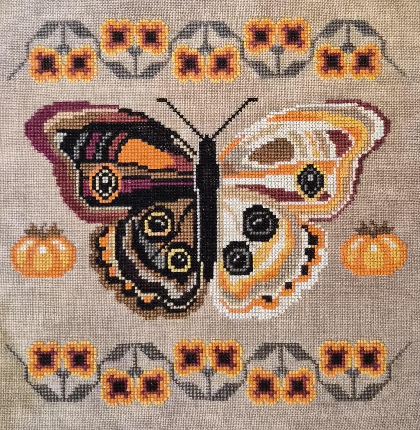 A Study in Persimmon by The Artsy Housewife (PRE-ORDER) - Cross Stitch Paper Pattern