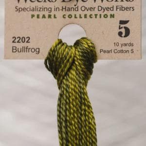 Bullfrog #2202 Pearl Cotton Size 5 - Weeks Dye Works