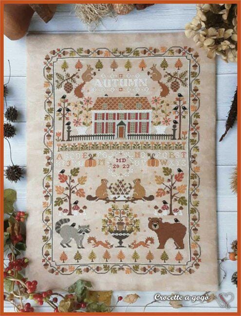 Autumn Sampler by Crocette A Gogo - Cross Stitch Paper Pattern