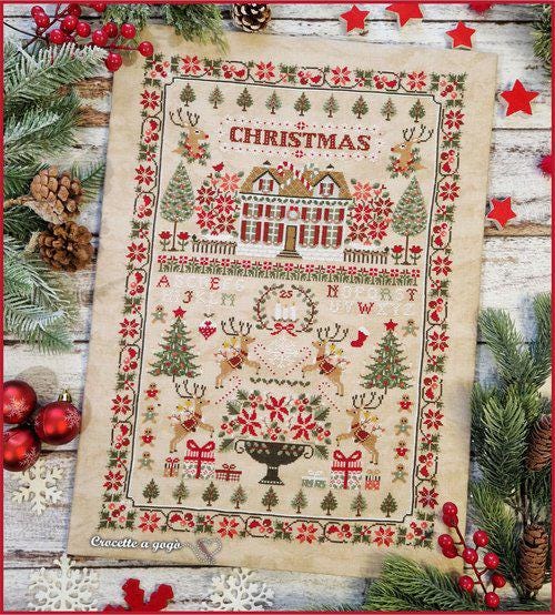 Christmas Sampler by Crocette A Gogo - Cross Stitch Paper Pattern