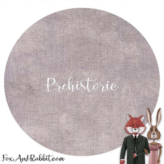 18 count PREHISTORIC Aida Fabric  - Hand Dyed by Fox and Rabbit - approximately 18.5" x 20.5"