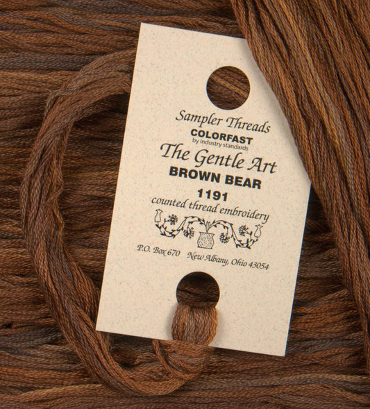 Brown Bear #1191 - The Gentle Art Sampler Threads