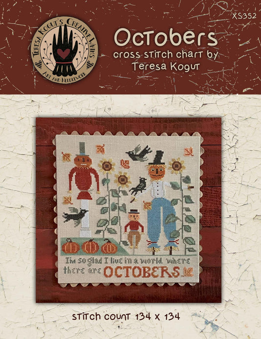 Octobers by Teresa Kogut - Cross Stitch Paper Pattern