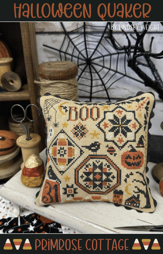 Halloween Quaker by Primrose Cottage Stitches - Cross Stitch Paper Pattern
