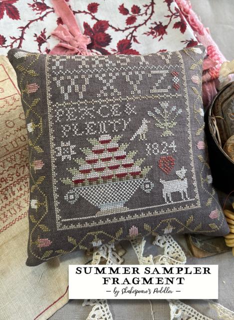 Summer Sampler Fragment by Shakespeare's Peddler - Cross Stitch Paper Pattern