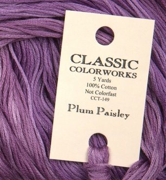 Plum Paisley - Classic Colorworks Cotton Floss