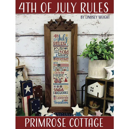 4th of July Rules by Primrose Cottage Stitches - Cross Stitch Paper Pattern