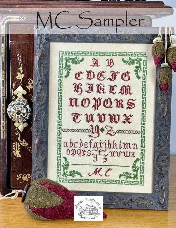 MC Sampler by Antique Needleworkers - Cross Stitch Paper Pattern