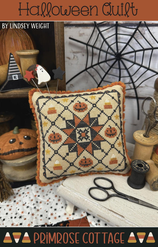 Halloween Quilt by Primrose Cottage Stitches - Cross Stitch Paper Pattern