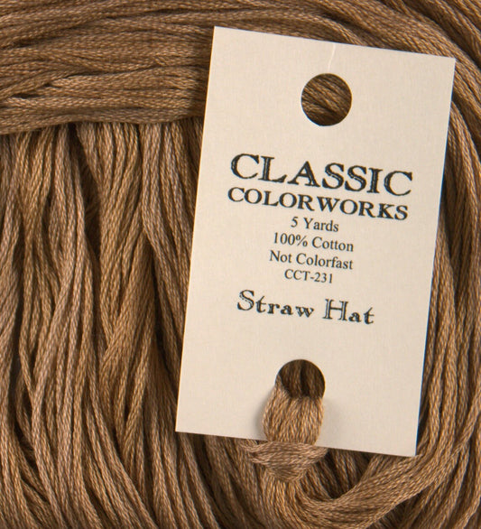 Straw Hat - Classic Colorworks Cotton Floss