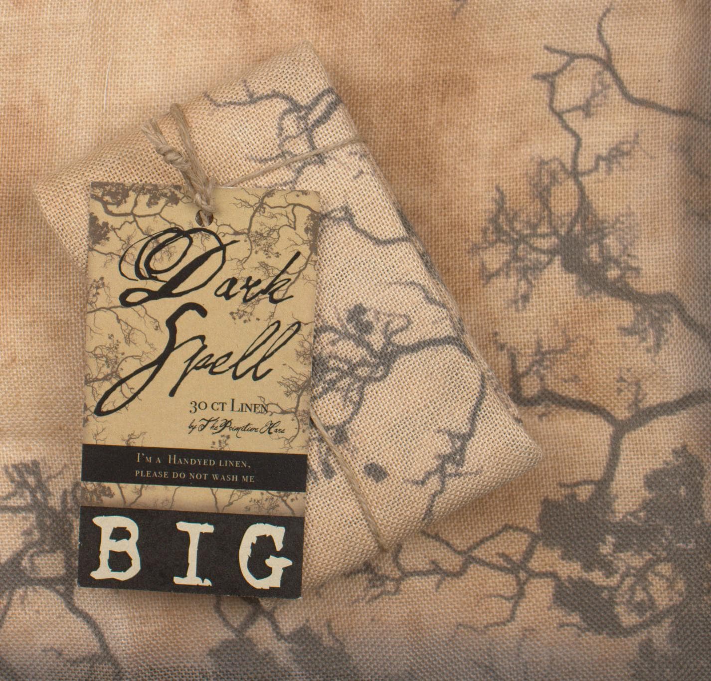 30 count Dark Spell Linen Big Cut by The Primitive Hare