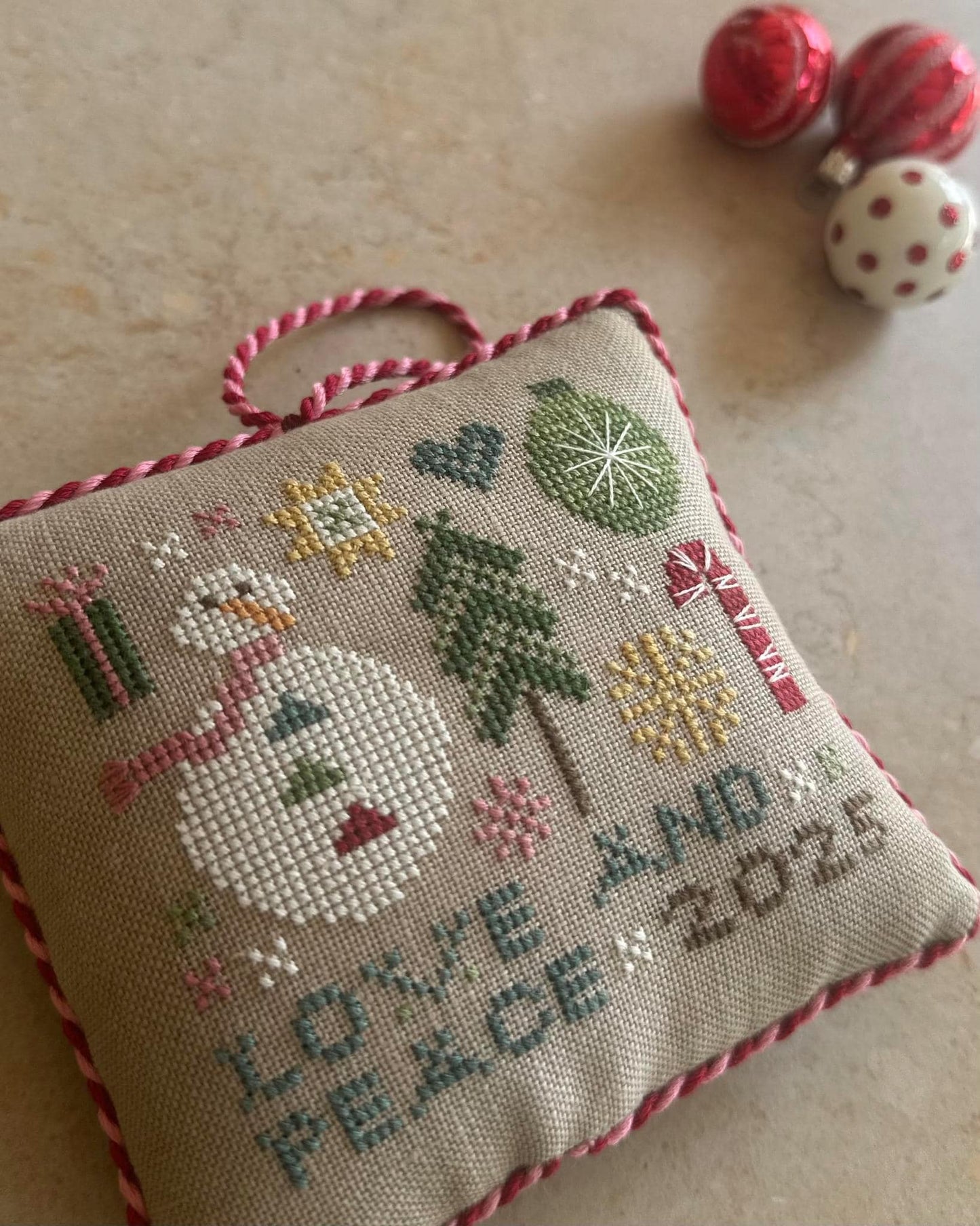 Wee One - Love and Peace - by Heart in Hand Needleart - Cross Stitch Paper Pattern