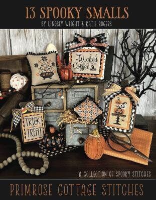 13 Spooky Smalls by Primrose Cottage Stitches - Book of Cross Stitch Paper Patterns