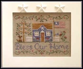 Bless Our Home by Country Cottage Needleworks - Cross Stitch Paper Pattern