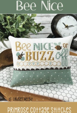 Bee Nice - Cross Stitch Paper Pattern