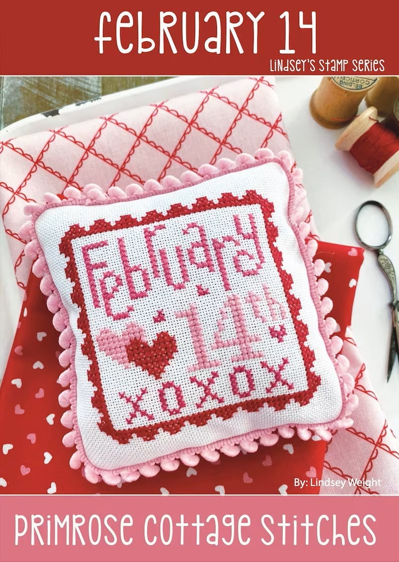 February 14th by Primrose Cottage Stitches - Cross Stitch Paper Pattern