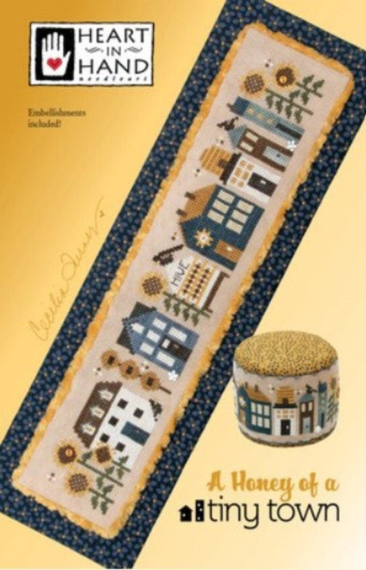 A Honey of a Tiny Town by Heart in Hand Needleart - Cross Stitch Paper Pattern