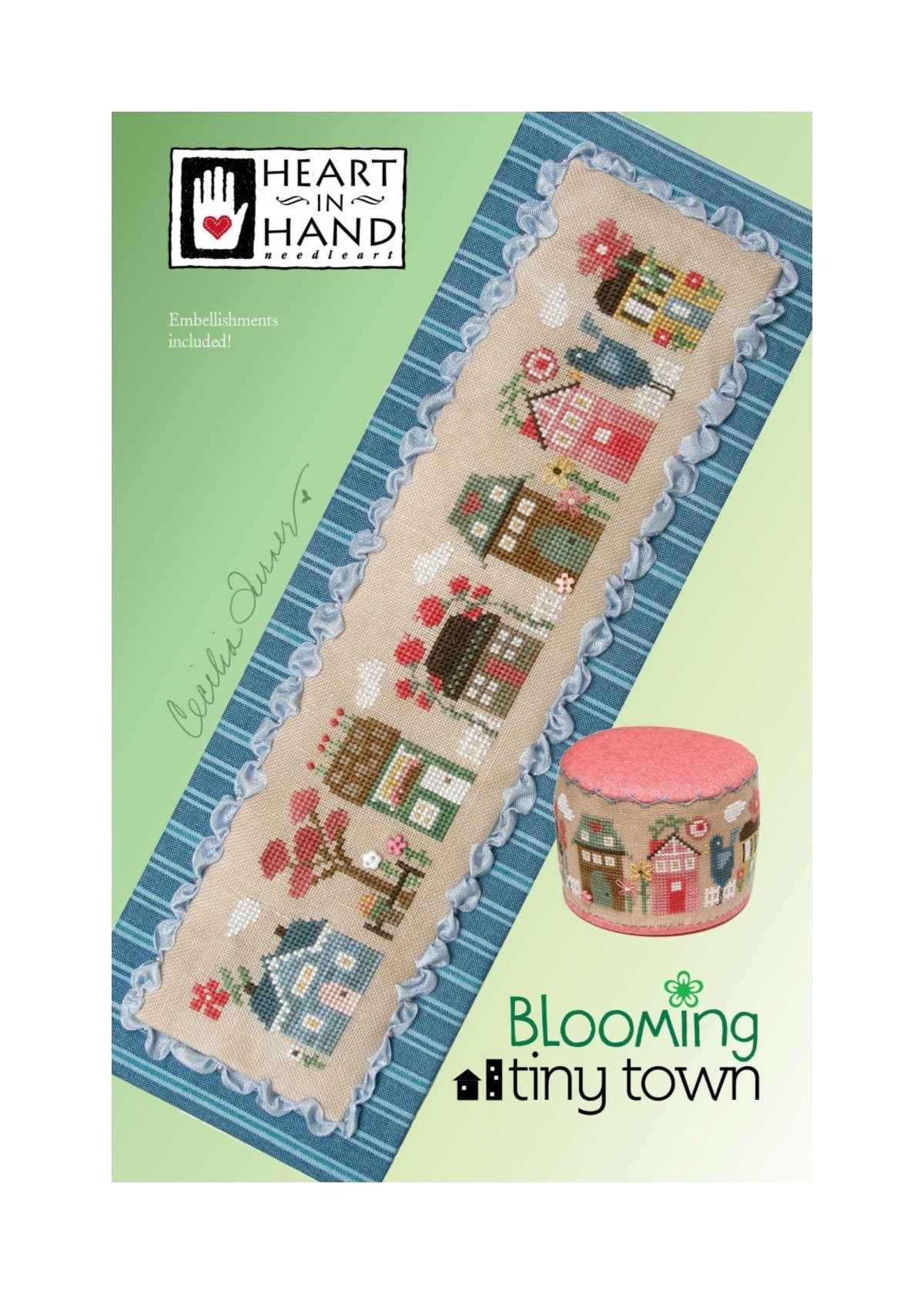 Blooming Tiny Town by Heart in Hand Needleart - Cross Stitch Paper Pattern