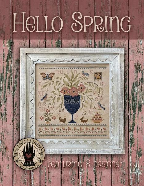 Hello Spring Booklet - Book of Cross Stitch Paper Patterns