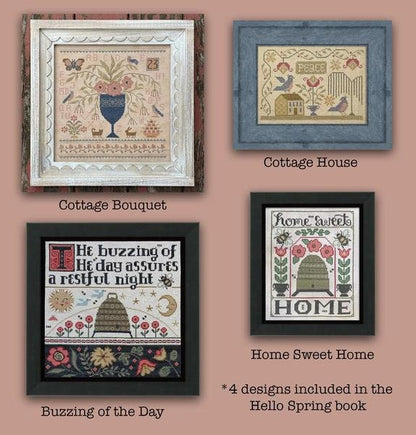 Hello Spring Booklet - Book of Cross Stitch Paper Patterns
