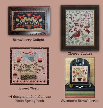 Hello Spring Booklet - Book of Cross Stitch Paper Patterns