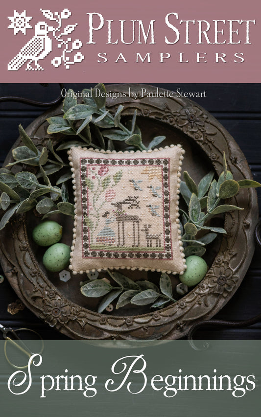Spring Beginnings by Plum Street Samplers - Cross Stitch Paper Pattern