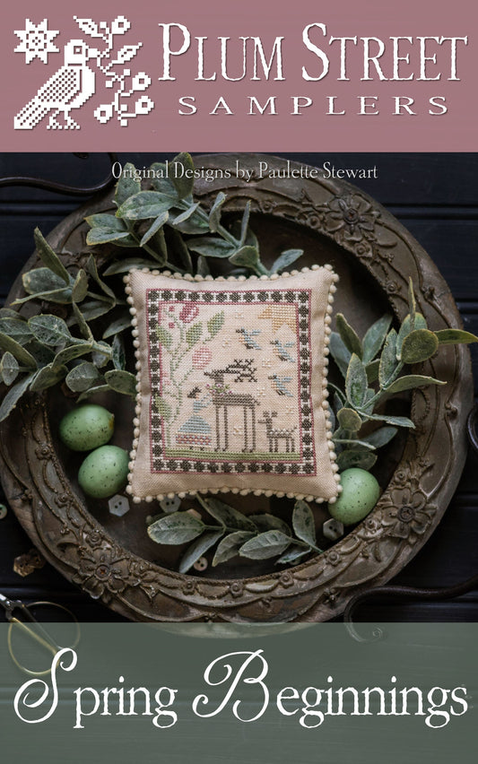 Spring Beginnings by Plum Street Samplers - Cross Stitch Paper Pattern