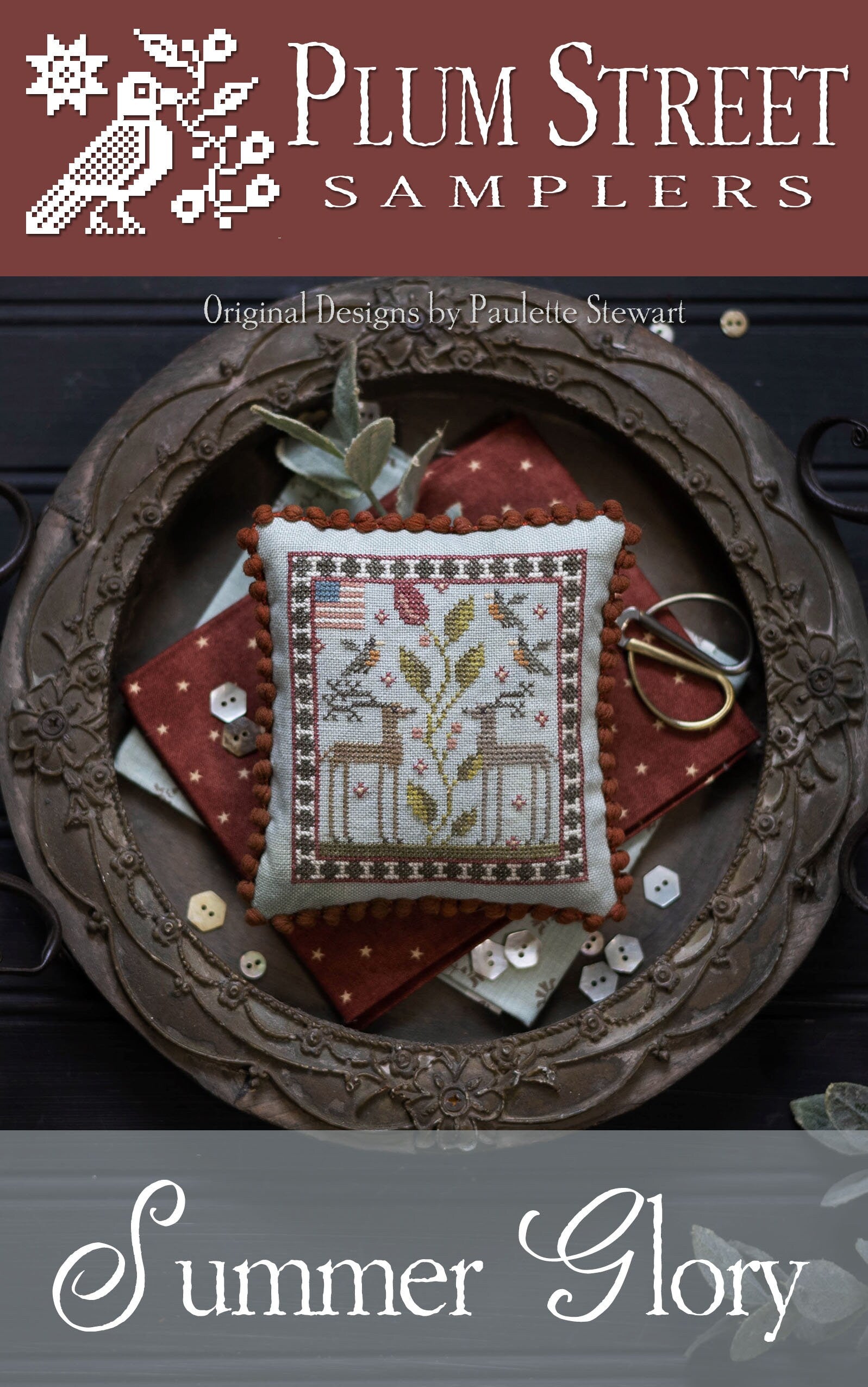 Summer Glory by Plum Street Samplers - Cross Stitch Paper Pattern