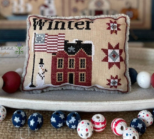 American Season - Winter - by Mani di Donna - Cross Stitch Paper Pattern