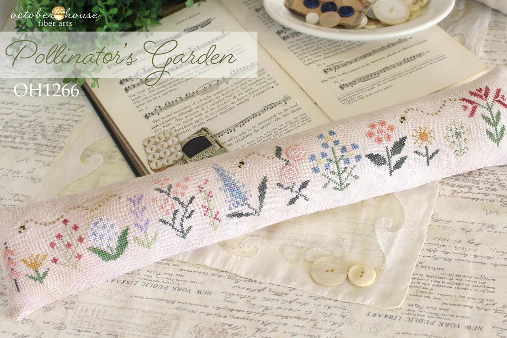 Pollinator's Garden - Cross Stitch Paper Pattern