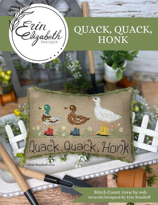 Quack, Quack, Honk by Erin Elizabeth Designs - Cross Stitch Paper Pattern