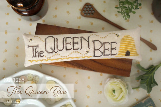 The Queen Bee - Skinny Mini - by October House Fiber Arts - Cross Stitch Paper Pattern