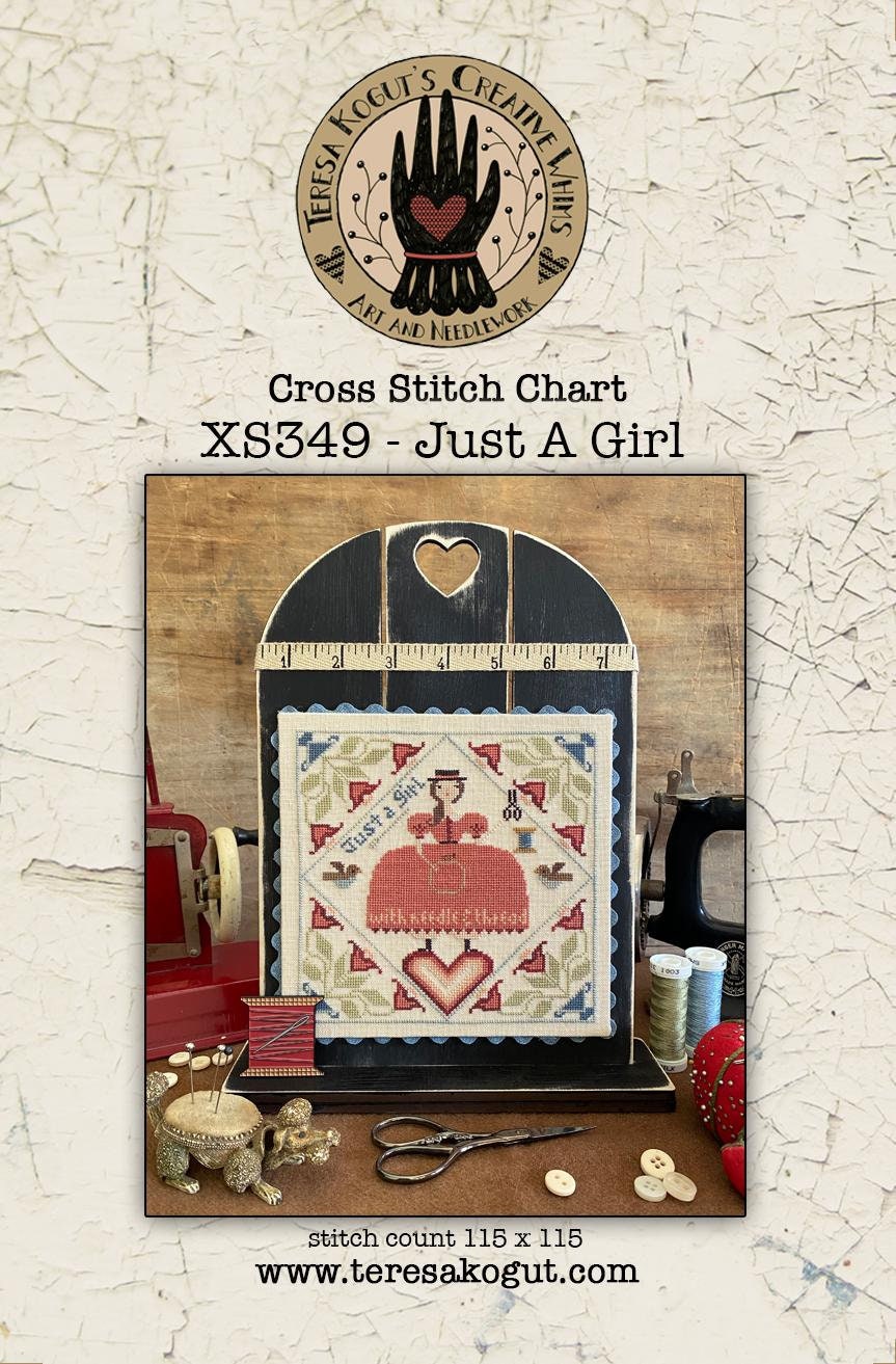 Just A Girl - Cross Stitch Paper Pattern