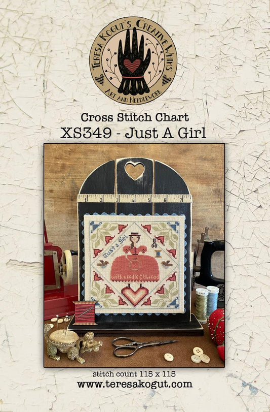 Just A Girl - Cross Stitch Paper Pattern