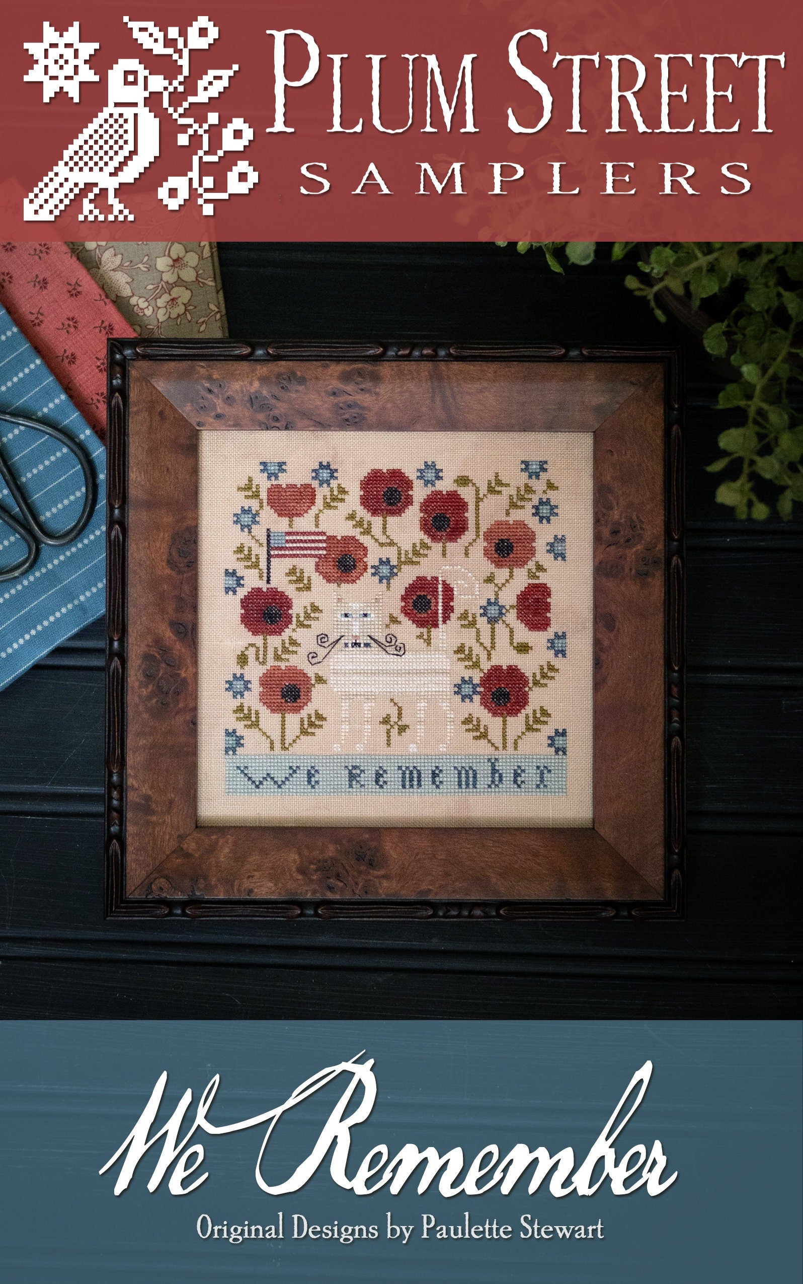 We Remember by Plum Street Samplers - Cross Stitch Paper Pattern