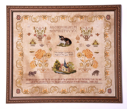The Blessing Sampler by Samplers and Primitives - Cross Stitch Paper Pattern