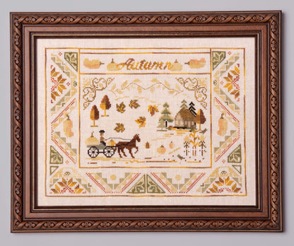 Autumn Wind by Samplers and Primitives - Cross Stitch Paper Pattern