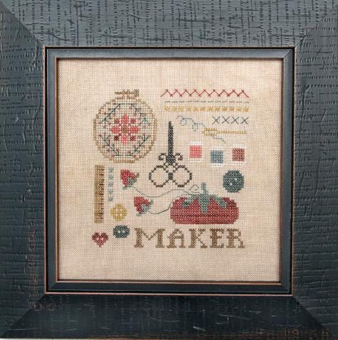Doodles: Maker by Heart in Hand Needleart - Cross Stitch Paper Pattern
