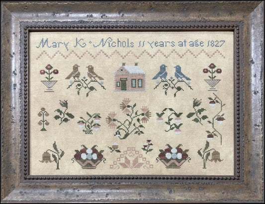 Mary K Nichols 1827 by The Scarlett House - Cross Stitch Paper Pattern