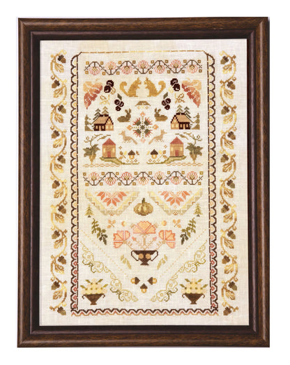 Autumn Band Sampler by Samplers and Primitives - Cross Stitch Paper Pattern